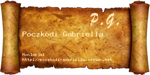 Poczkodi Gabriella névjegykártya